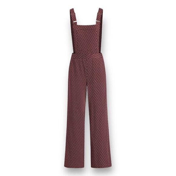 Cider All Over Retro Wide Leg Jumpsuit Size Medium - Picture 1 of 8